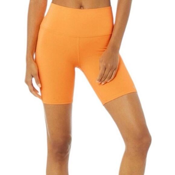 ALO Yoga Pants - ALO Yoga Orange Bike Shorts